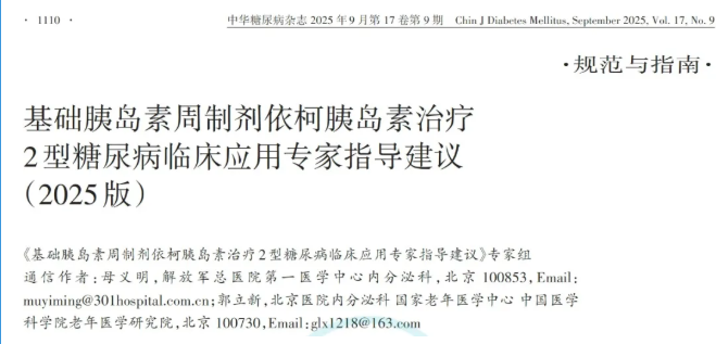 中国的,世界的!——《依柯胰岛素治疗2型糖尿病临床应用专家指导建议(2025版)》